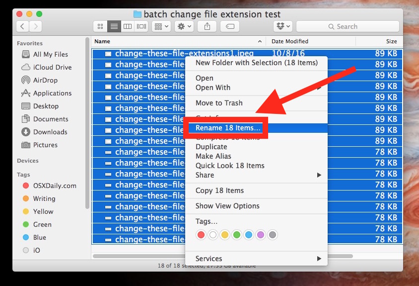 change text in multiple files download for mac